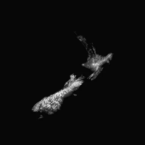 Digital elevation model (DEM) of New Zealand